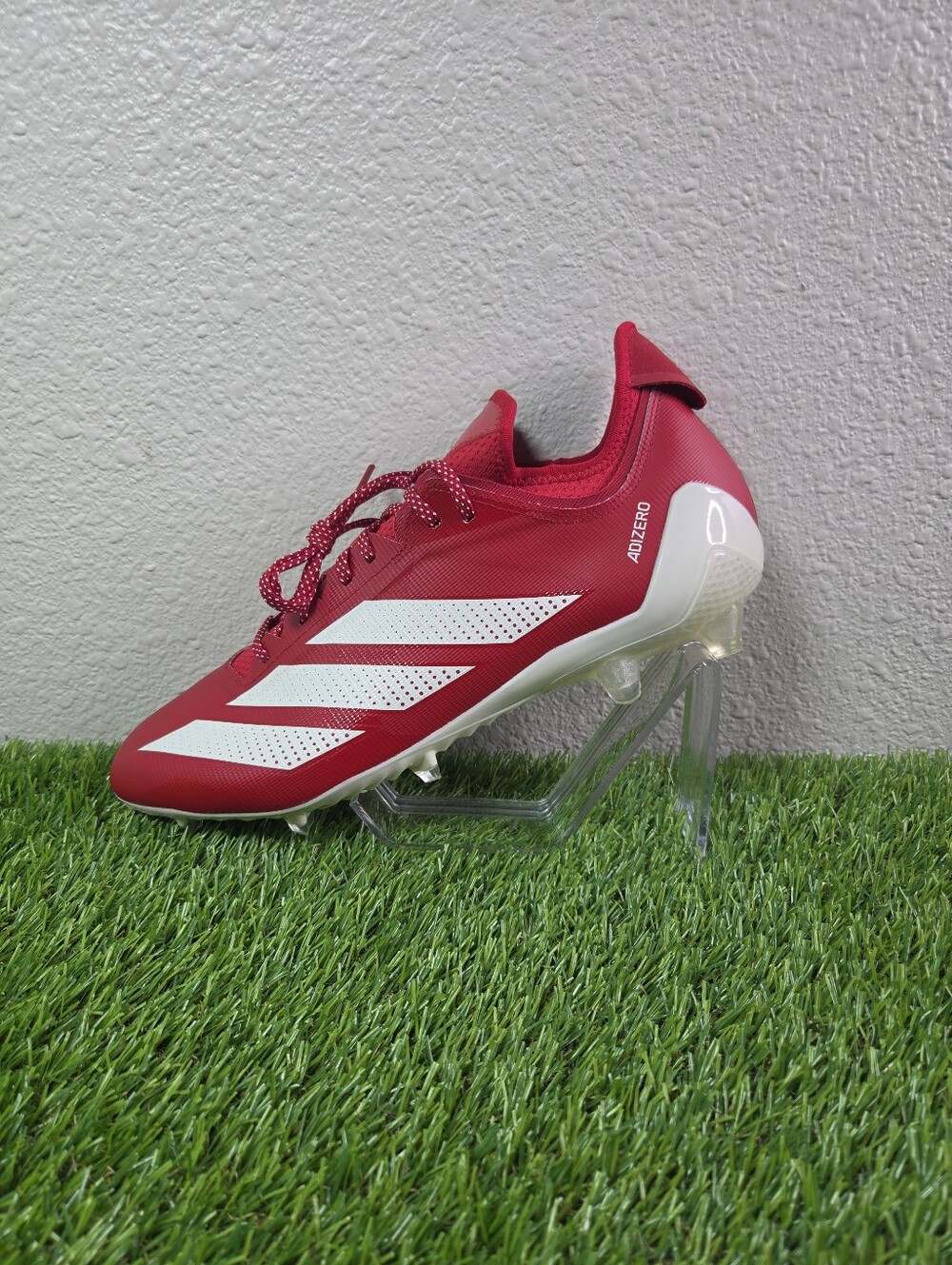 Adidas Adizero Electric. 1 Football Cleats Men’s Sz 13.5 RED / WHITE IF1917